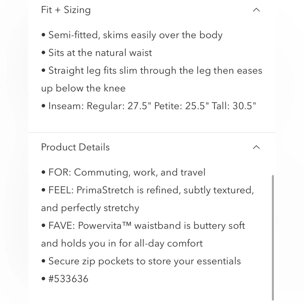 Athleta Navy Blue Endless Women's Pants - Picture 6 of 7